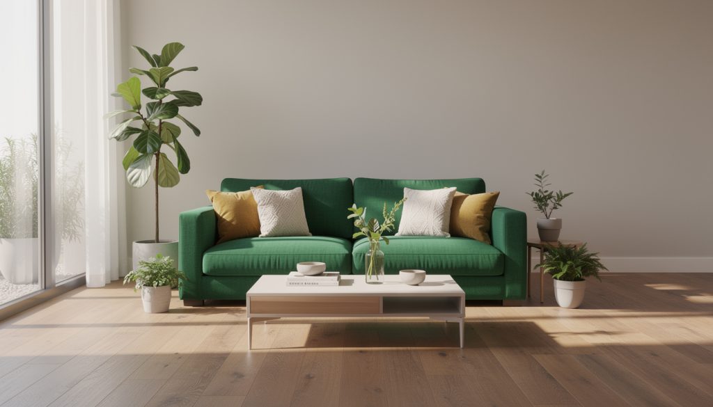 découvrez comment le canapé vert peut transformer votre salon en y apportant fraîcheur et élégance. adoptez cette astuce déco simple pour un intérieur vibrant et accueillant.
