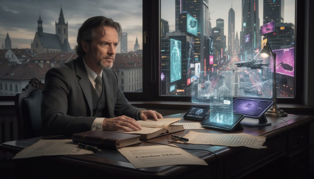 découvrez le retour audacieux d'octave parango, explorant l'œuvre de czeslaw milosz et plongeant dans la littérature d'anticipation avec une perspective innovante.