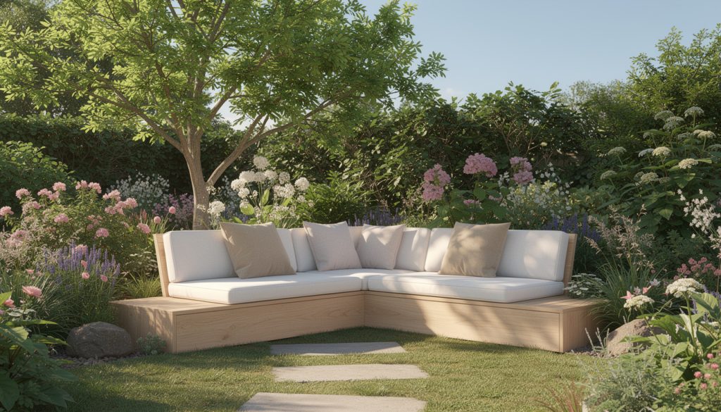 découvrez une solution ingénieuse pour accueillir vos invités au fond du jardin, sans besoin de permis ni canapé encombrant. pratique et esthétique, elle transforme votre espace extérieur en un lieu convivial.