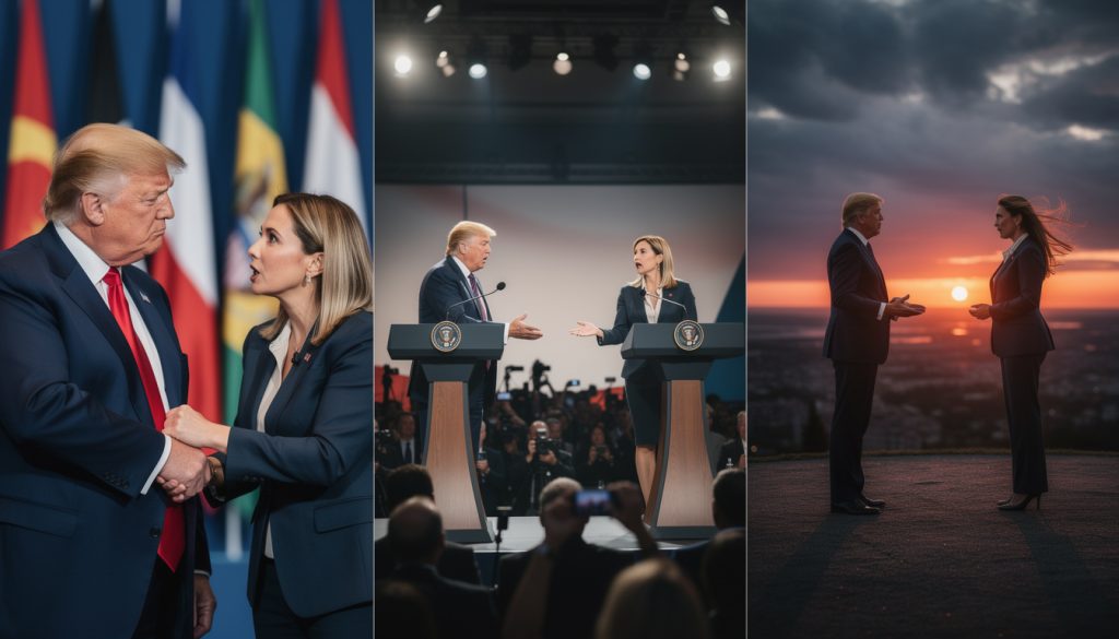 découvrez les trois moments clés qui ont marqué la rivalité entre donald trump et giorgia meloni, analysant leurs confrontations politiques et leurs positions respectives.
